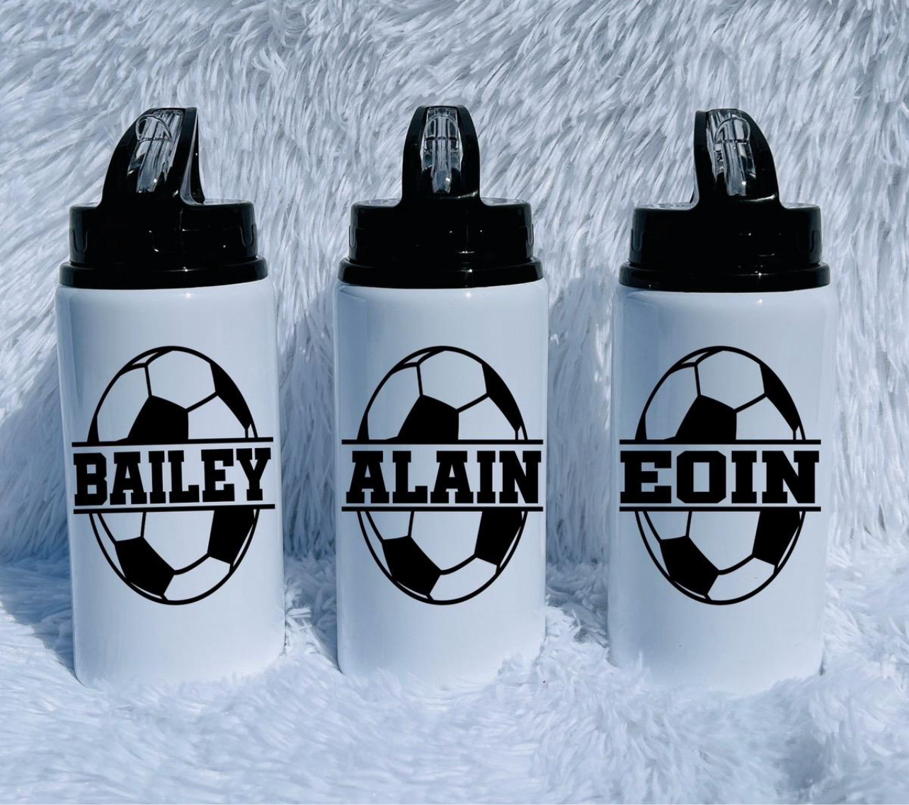 Boys Kids Personalised Football Metal Water Bottle Sports Bottle Back to School Gift Birthday Party Bag Filler Drinkware Printed