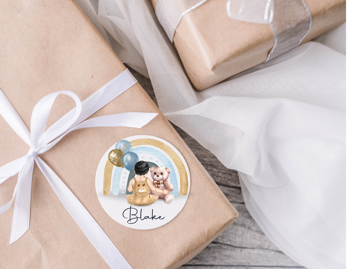 Personalised Gift Stickers | Novelty Name Labels | Gift Wrapping Present Tag Envelope Seal | Name Stickers For Her For Him Football Gift