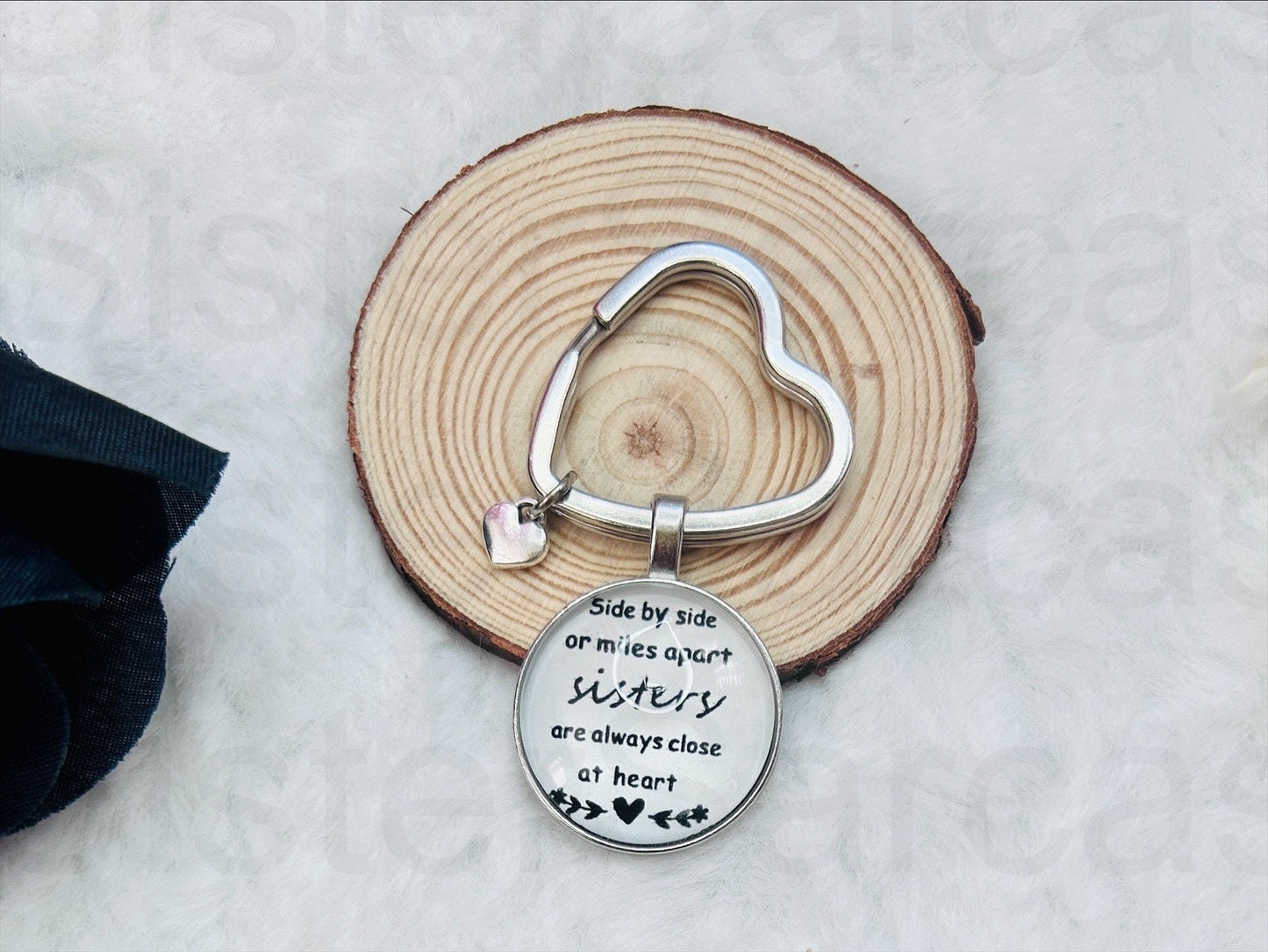 Sisters... Novelty Keyring Keychain Birthday Gift Present Christmas Family Love