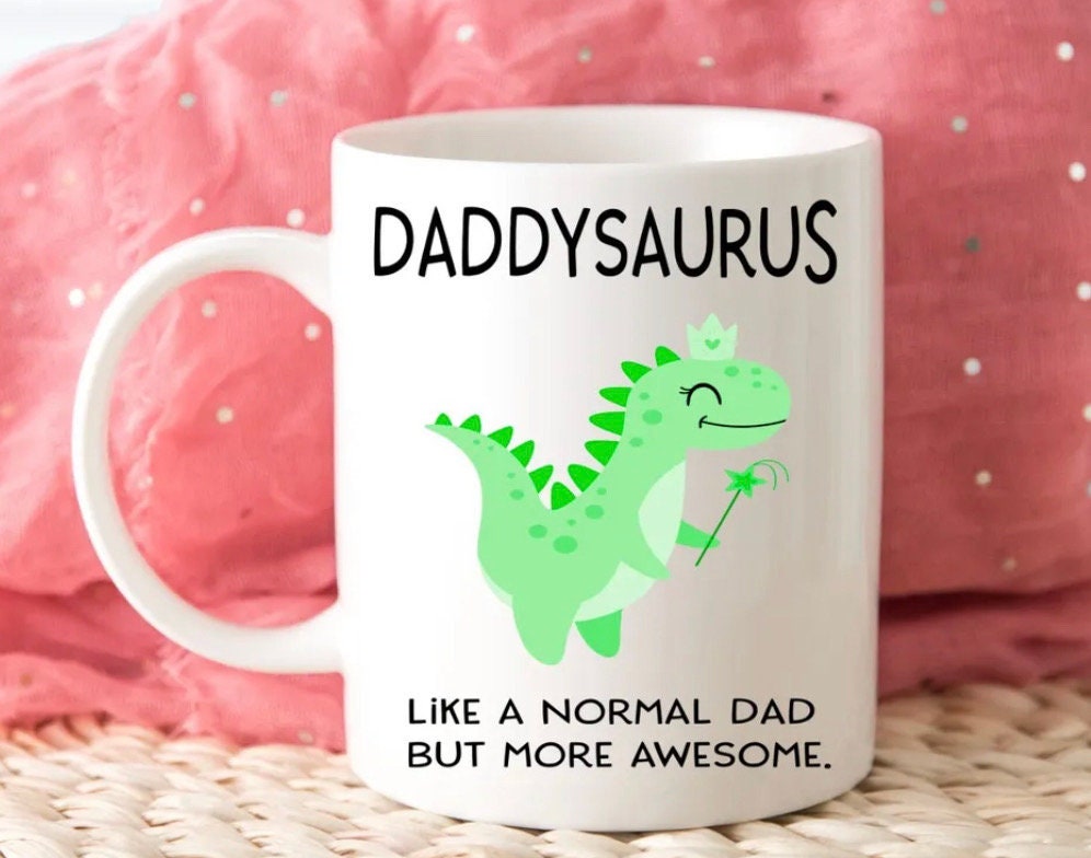 Daddysaurus… Novelty Mug Perfect Gift For Birthday Christmas Father’s Day Dad Daddy Father Present Gift For Him Dad Personalised
