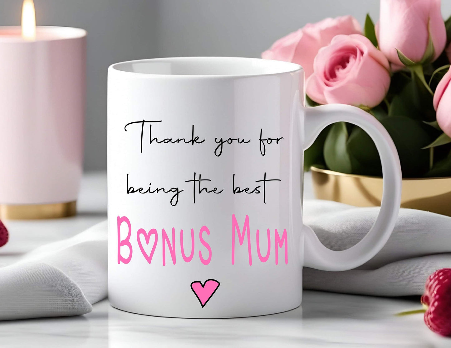 Personalised Stepmum Step Mum Bonus Mum Mother’s Day Gift Mug Cup Birthday Gift Christmas Present Thank You Keepsake Gift Step Mum Gift