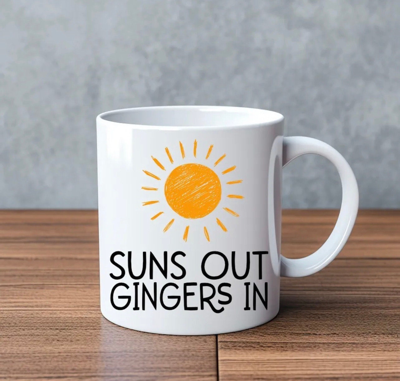 Suns Out Gingers In Novelty Mug Perfect Gift For Birthday Christmas Boyfriend Girlfriend Wife Husband