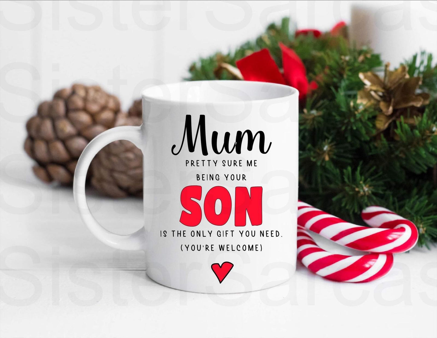 Funny Gift from Son for Mum Mug, Personalised Gift, Christmas Gift, Birthday Gift, Mother’s Day, Best Mum Gift