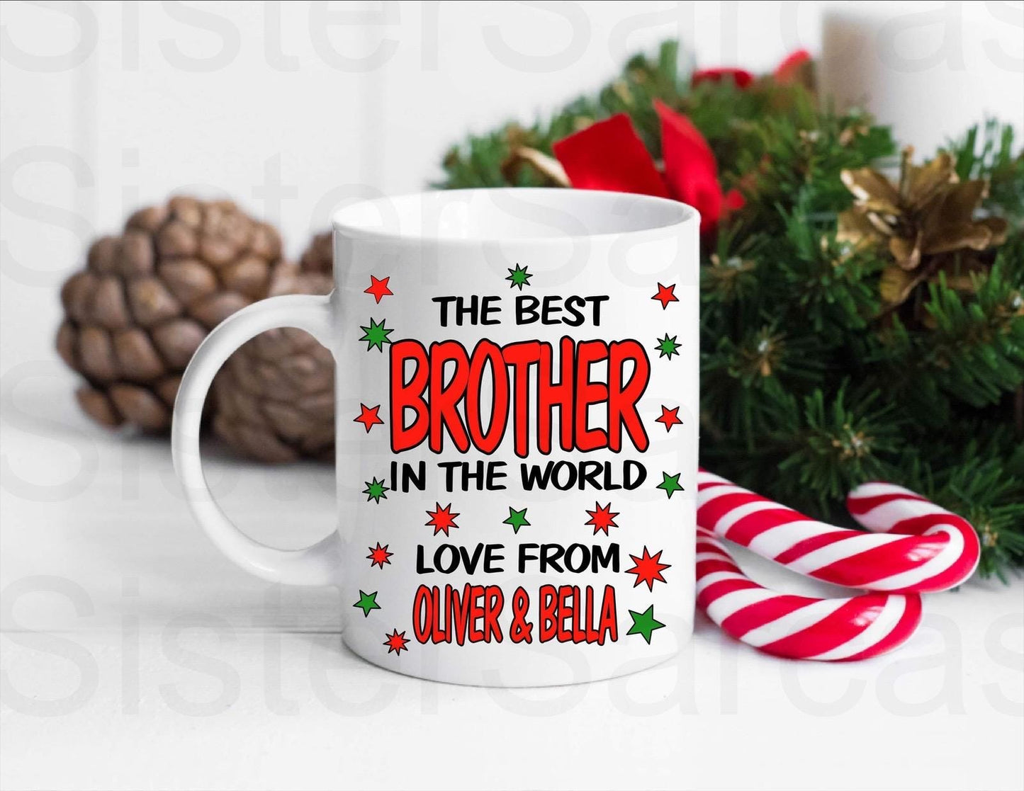The Best Brother in the World Mug, Personalised Gift, Christmas Gift, Birthday Gift, Best Brother Gift