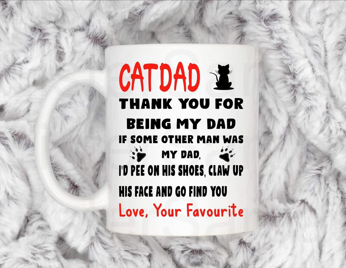 Funny Cat Dad Mug, Personalised Gift, Christmas Gift, Birthday Gift, Father’s Day, Best Cat Dad Gift