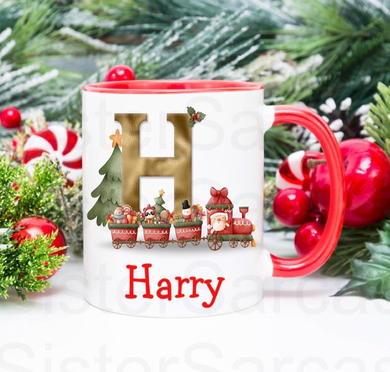 Kids Christmas Girls Boys Personalised Christmas Bauble Gift Present Keepsake Christmas Train Bauble Tree Xmas Daughter Son Nephew Niece