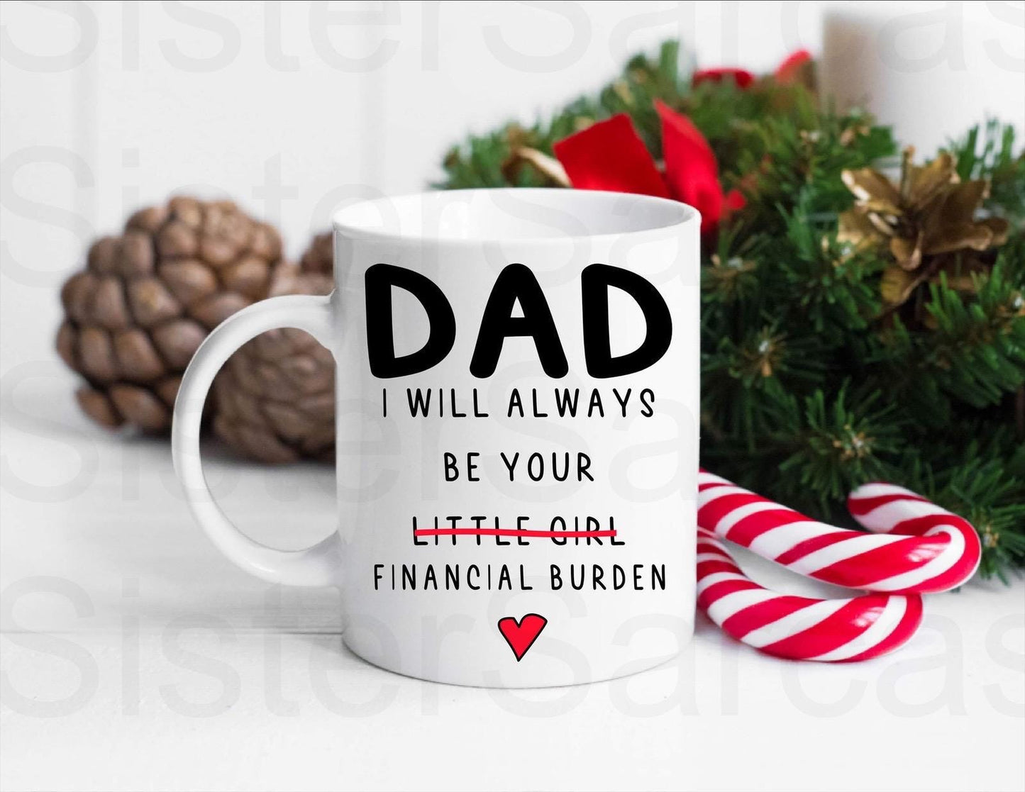 Funny I’ll Always be your Financial Burden Dad Mug, Personalised Gift, Christmas Gift, Birthday Gift, Father’s Day, Best Dad Gift