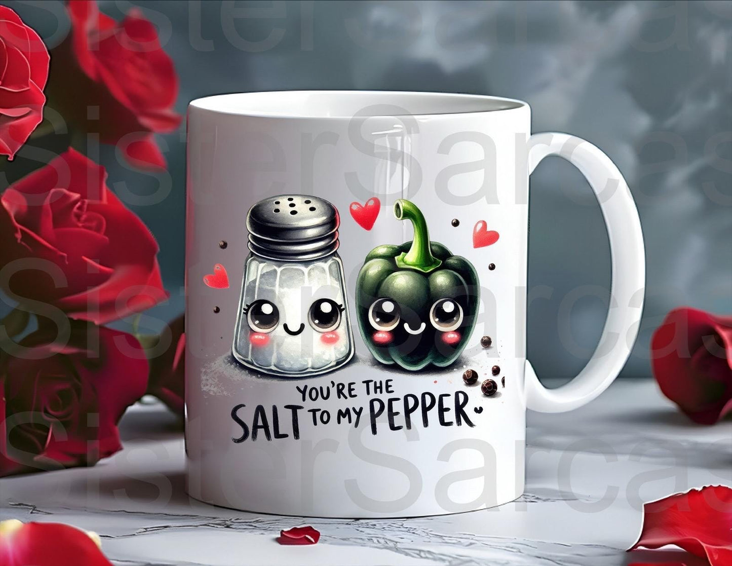 You’re The Salt To My Pepper Mug - Relationship Gifts - Birthday Present - Valentines Gift - Novelty Mug - Funny Gift