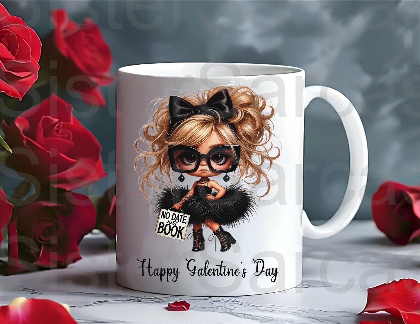 Personalised Mug - Galentines Gift - No Date Just Book - Bestie Gift - Galentine’s Day Gift - Valentine’s Day Gift - Funny Gift