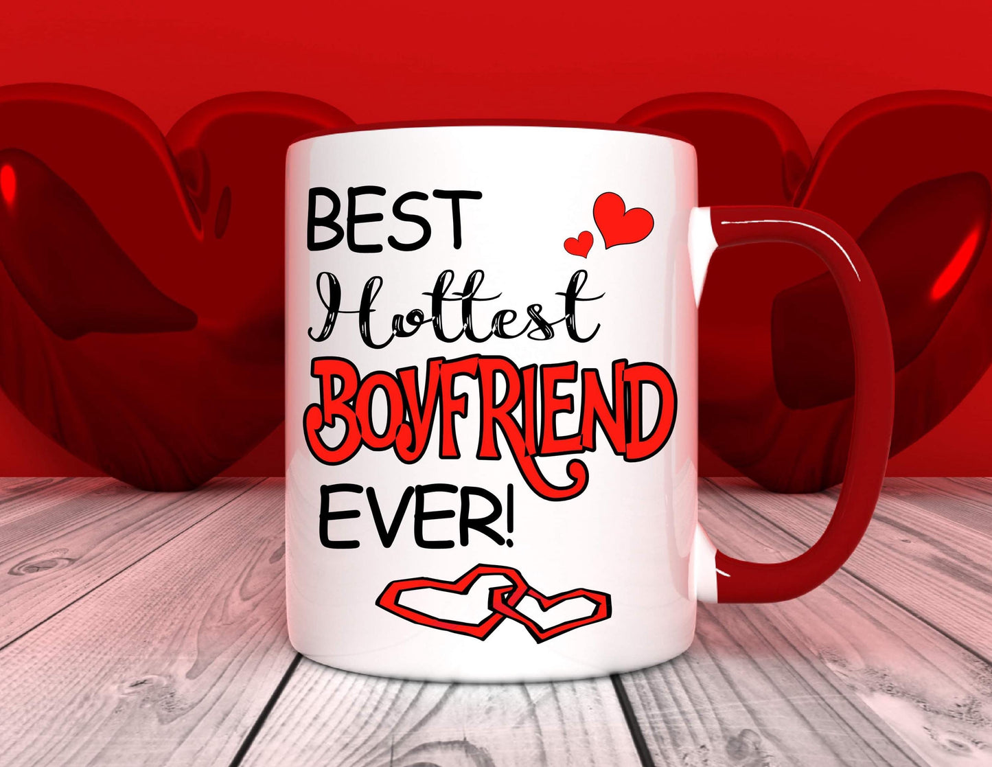 Best Hottest Boyfriend - Relationship Gifts - Personalised Gift - Birthday Present - Valentines Gift - Novelty Mug - Funny Gift