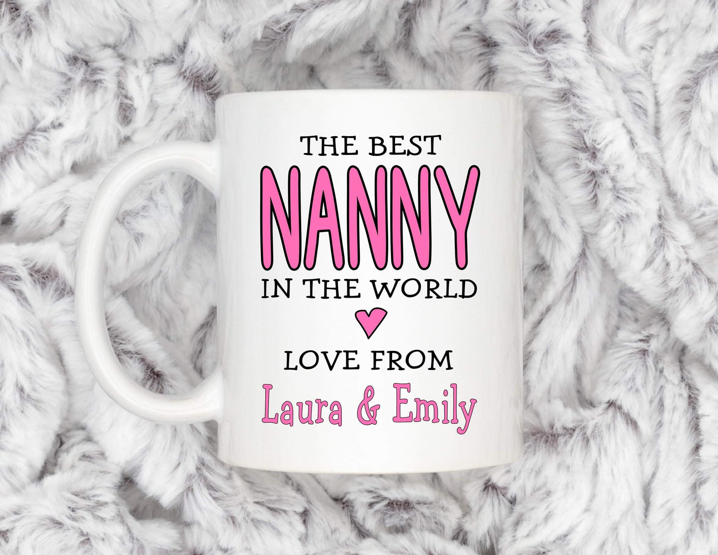 Best Nanny In The World - Personalised Mug - Mother’s Day Gift - Birthday Gift - Christmas Gift - Personalised Gift