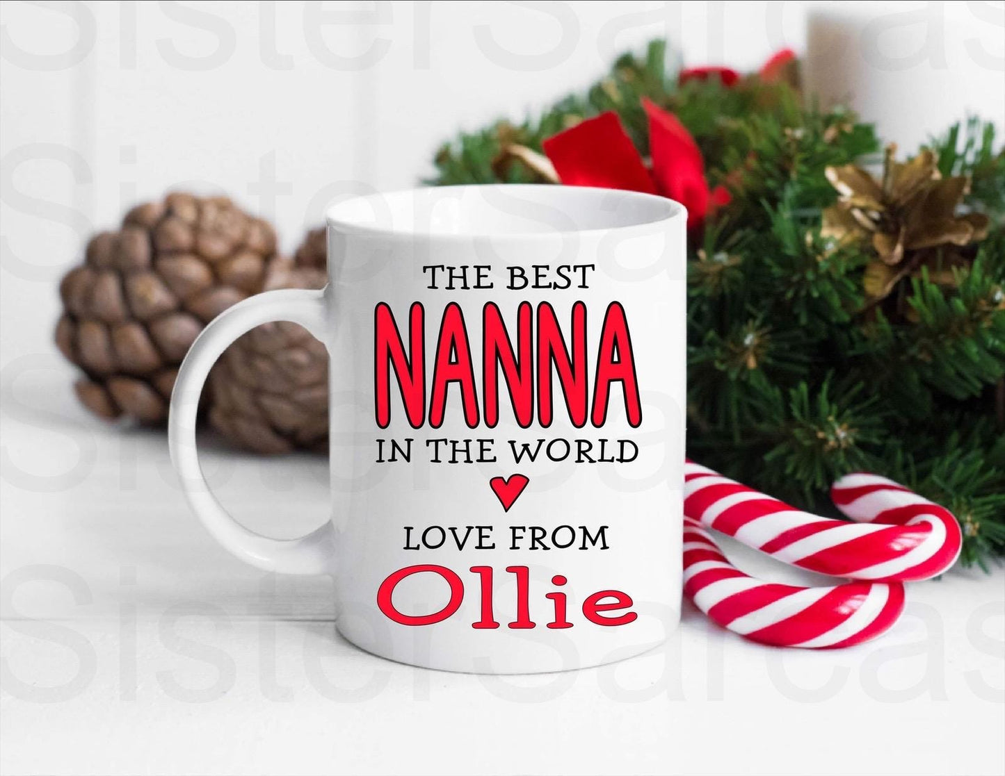 Best Nanna In The World - Personalised Mug - Christmas Gift - Mother’s Day Gift - Birthday Gift - Personalised Gift