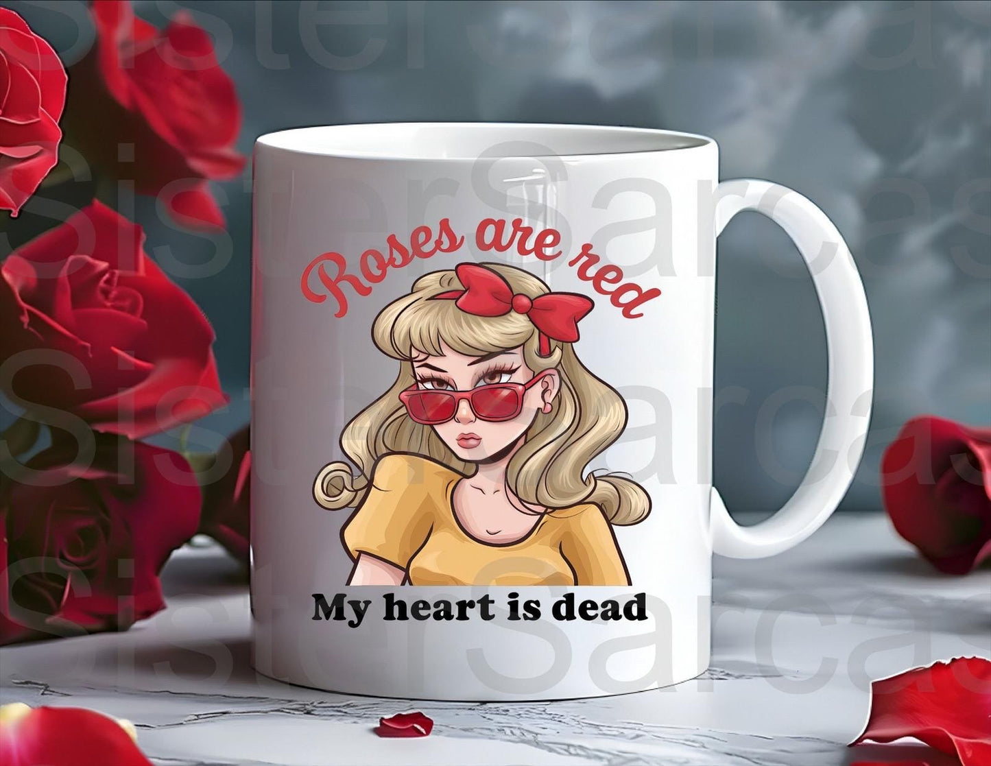 Personalised Mug - Galentines Gift - Roses Are Red - Bestie Gift - Galentine’s Day Gift - Valentine’s Day Gift - Funny Gift