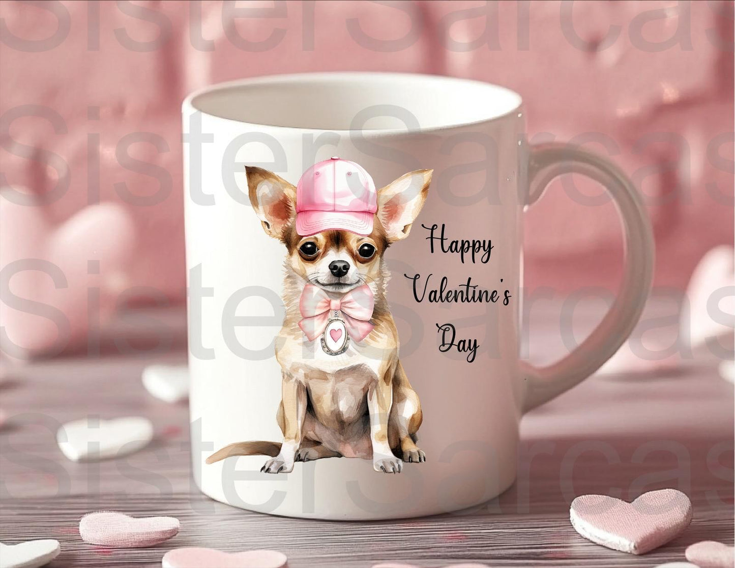Personalised Mug - Valentines Gift - Chihuahua Dog - Dog Mum Gift - Dog Dad Gift - Gift From Dog - Valentine’s Day Gift - Funny Gift