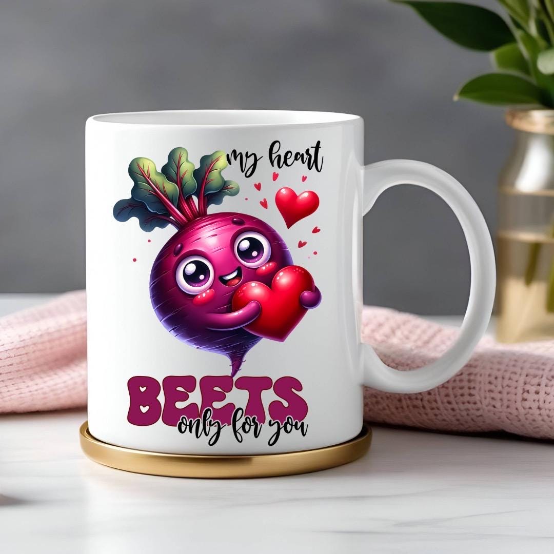 My Heart Beets Only For You - Relationship Gifts - Personalised Gift - Birthday Present - Valentines Gift - Novelty Mug - Funny Gift