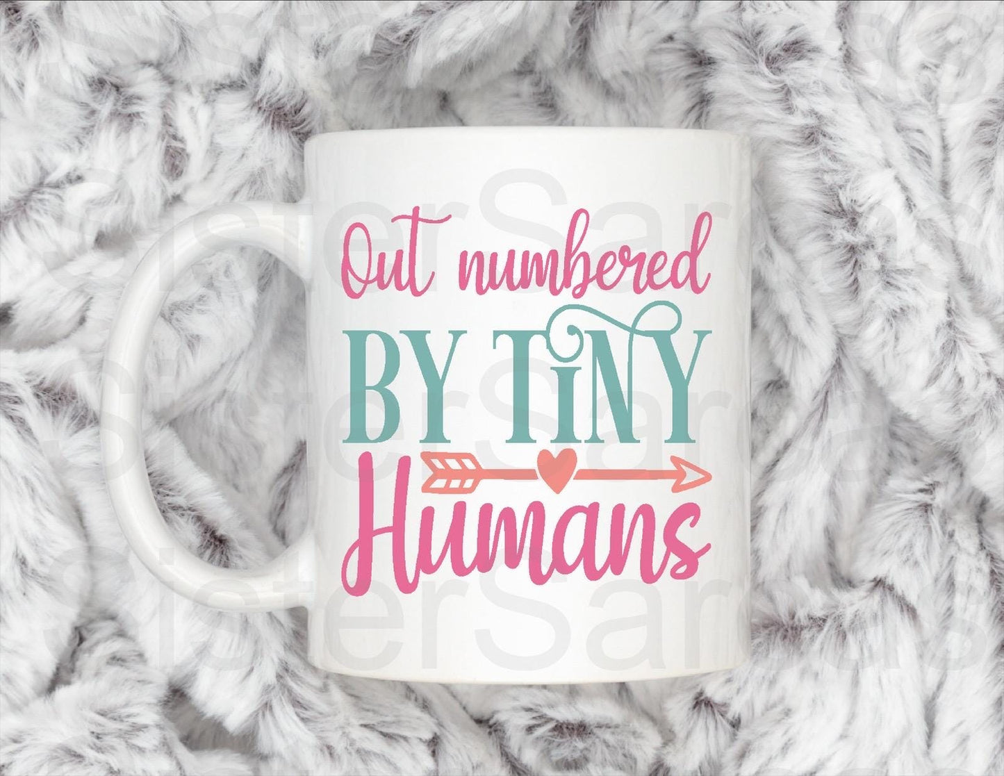 Out Numbered By Tiny Humans - Mother’s Day Gift - Mum Gift - Funny Gift For Mum - Mothers Day Gift - Personalised Mug - Birthday Gift