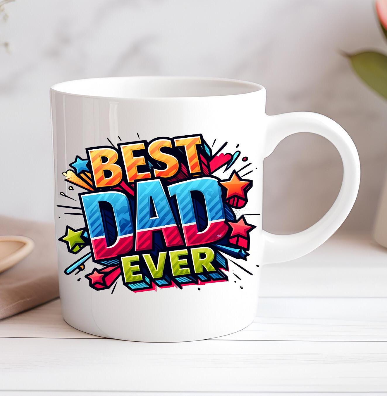 Best Dad Ever Personalised Mug Custom Coffee Cup Mug Novelty Gift Birthday Christmas Dad Father Father's Day
