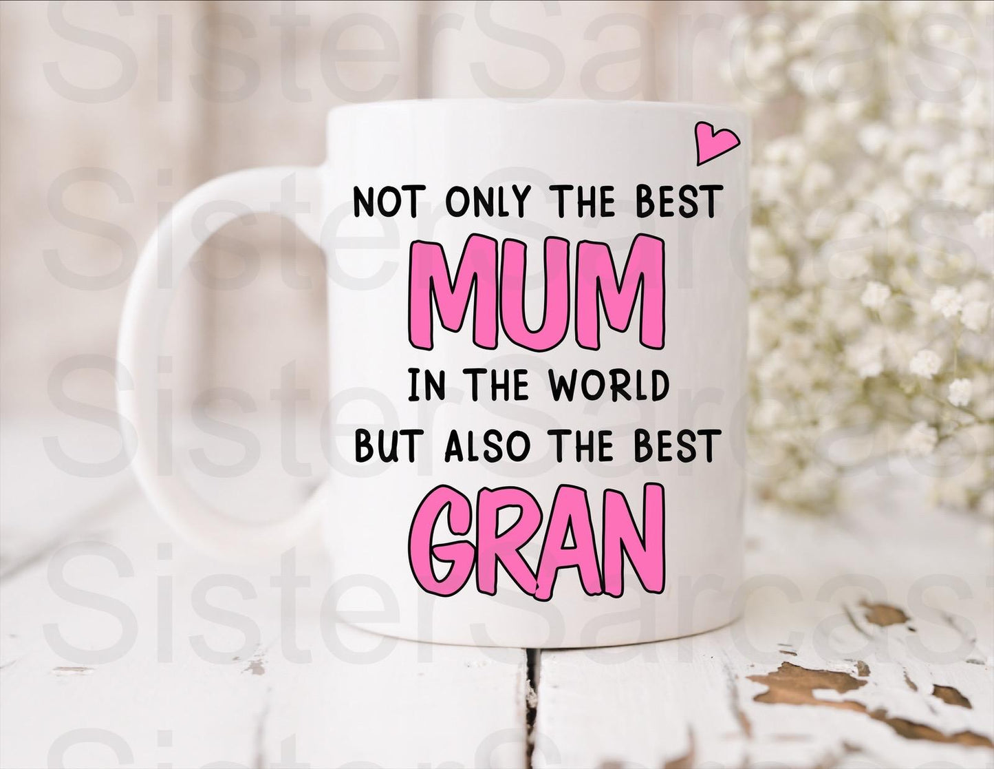 Best Mum And Gran In The World - Mother’s Day Gift - Mum Gift - Gift For Mum - Mothers Day - Personalised Mug - Birthday Gift