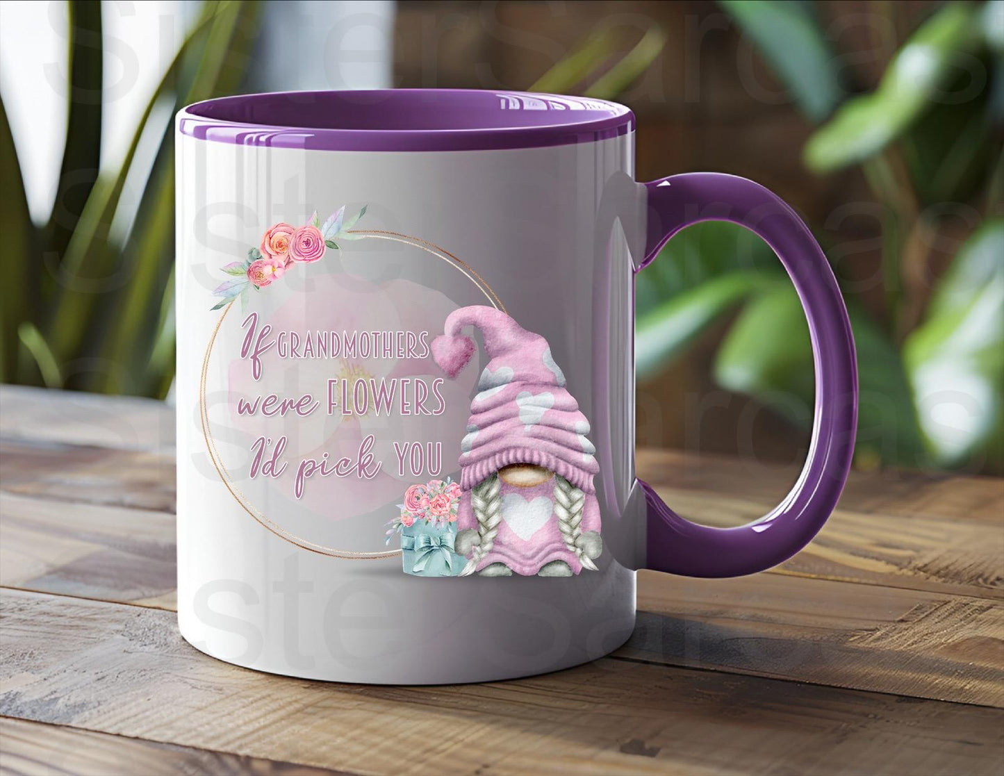 If Grandmothers Were Flowers I’d Pick You - Birthday Gift - Grandmother Gift - Personalised Mug - Gift From Grandkids - Grandmother