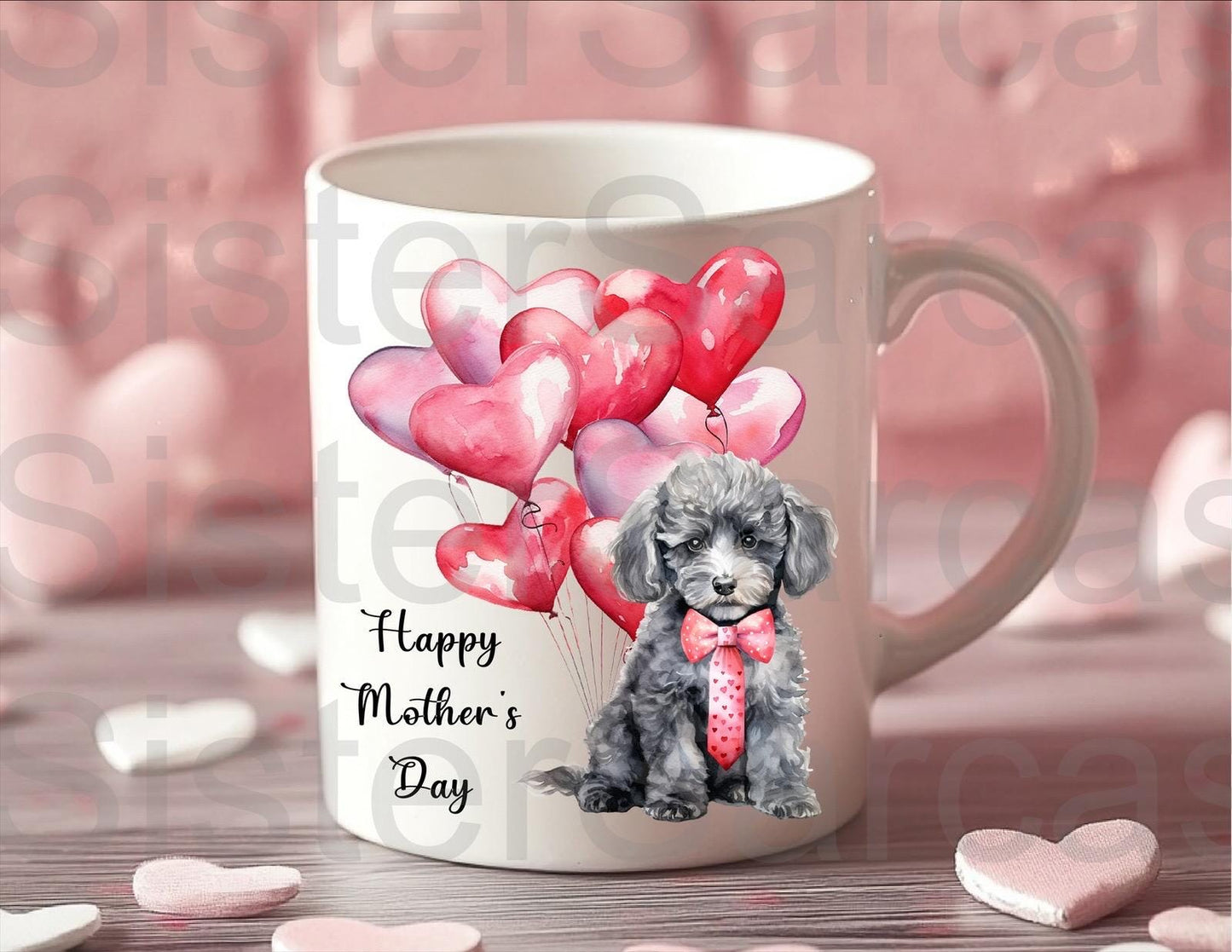 Personalised Mug - Mother’s Day Gift - Black Poodle Dog - Dog Mum Gift - Gift From Dog - Mothers Day Gift - Funny Gift