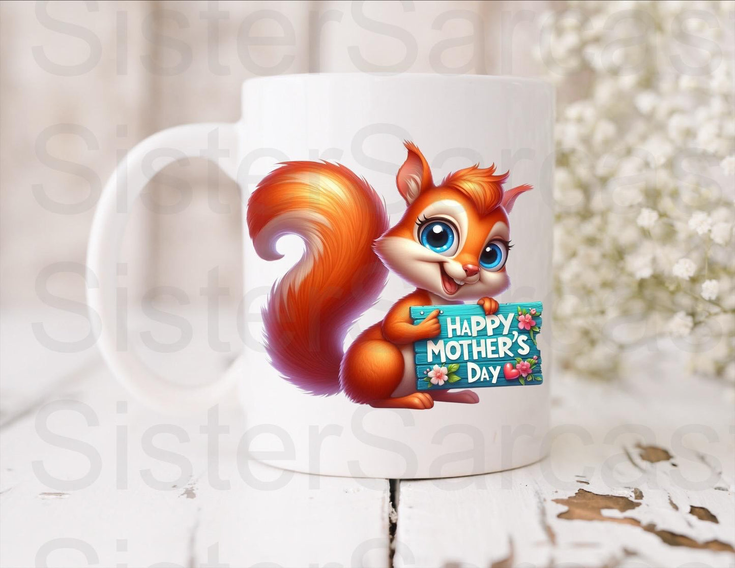 Mum Love From Your Little Squirrel - Mother’s Day Gift - Funny Gift - Personalised Mug - Mum Gift - Gift For Mum - Mothers Day Gift