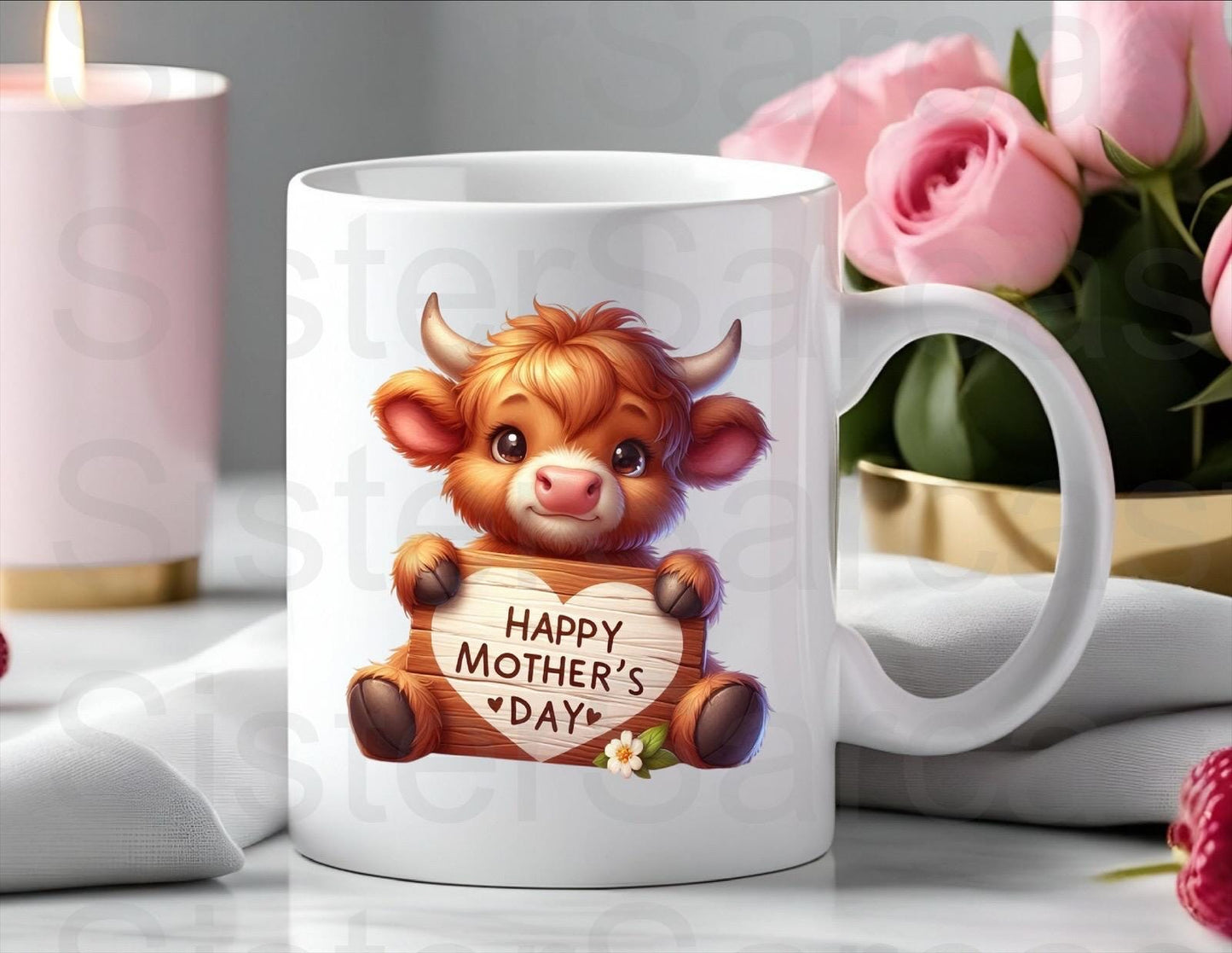 Mother’s Day Gift - Funny Gift - Highland Cow Personalised Mug - Mum Gift - Gift For Mum - Mothers Day - Highland Coo