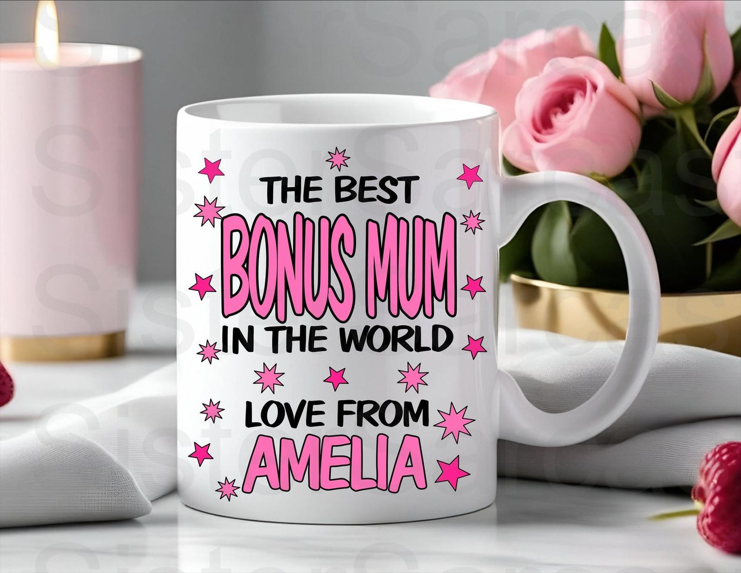 Best Bonus Mum In The World - Mother’s Day Gift - Stepmum Gift - Step Mum - Mothers Day - Personalised Mug - Birthday Gift