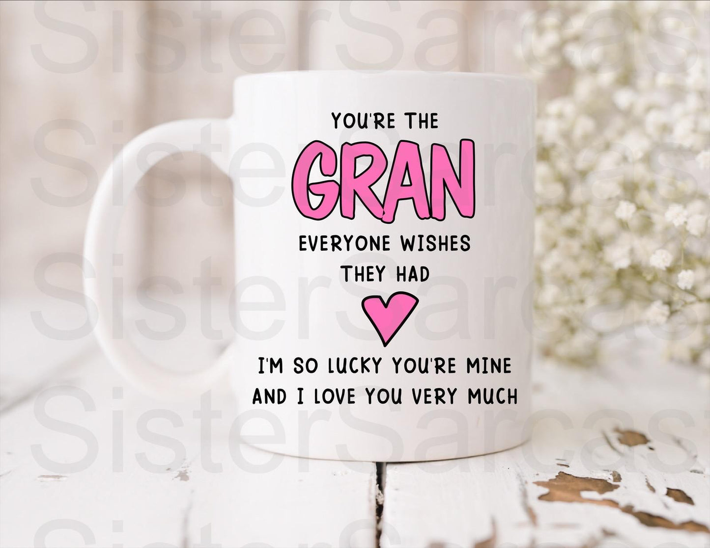 Gran I’m So Lucky Your Mine - Birthday Gift - Gran Gift - Personalised Mug - Grandparents Gift - Gift For Gran - Mother’s Day