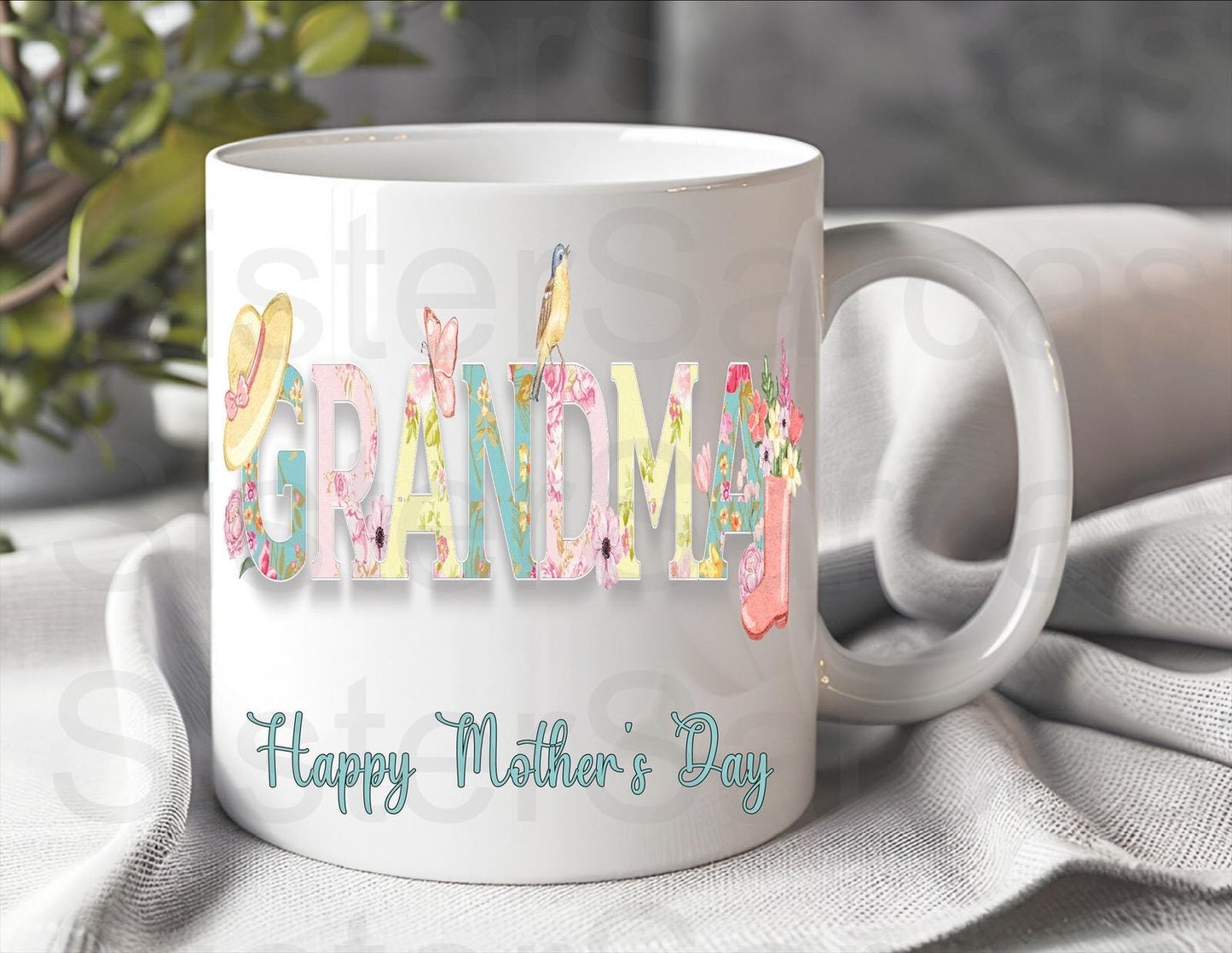 Grandma Gardening - Mother’s Day Gift - Grandma Gift - Personalised Mug - Gift From Grandkids - Gift For Grandma - Mothers Day