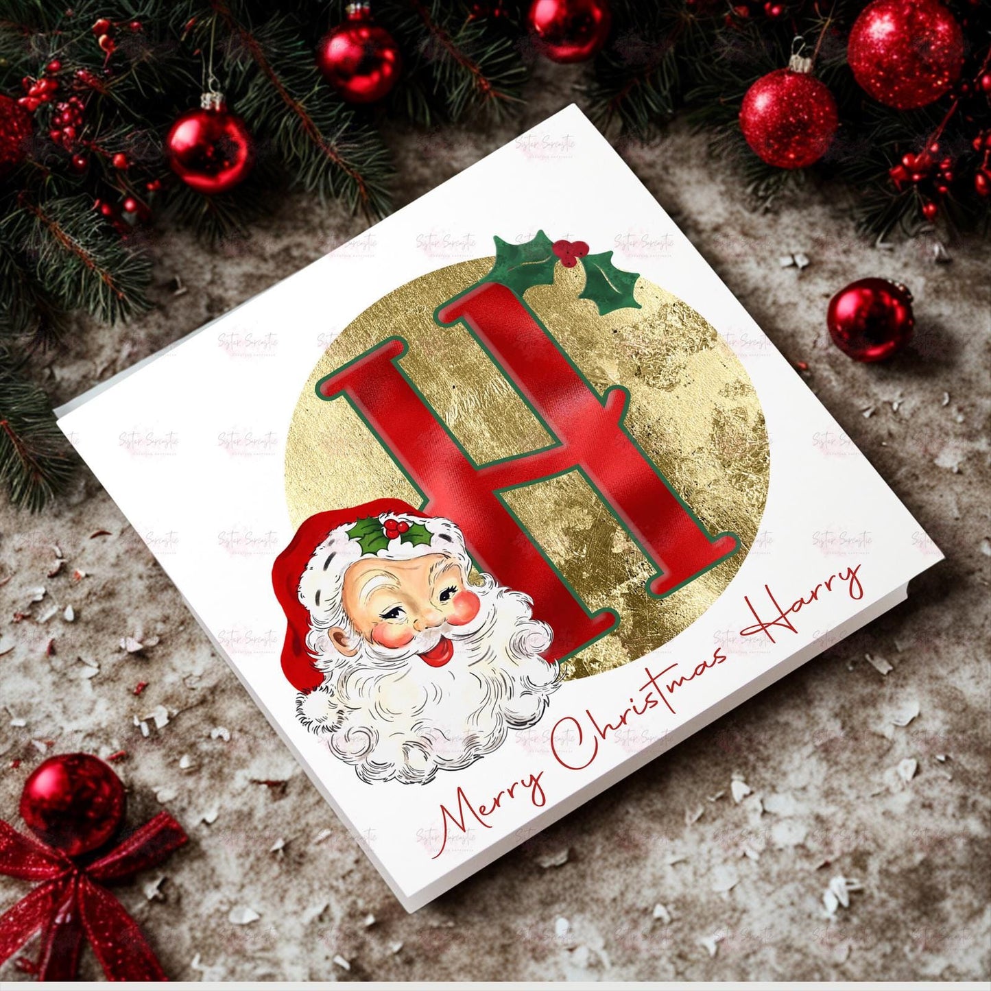 Personalised Kids Christmas Decoration – Santa Christmas Gift - Custom Bauble Gift for Boys & Girls - Stocking Filler - Christmas Eve Box