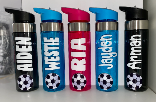 Personalised Football Sports Water Bottle