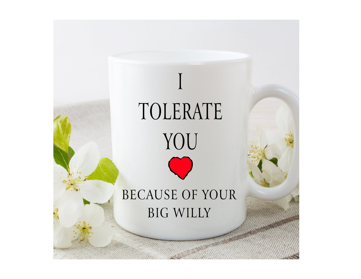 Personalised Big Willy Cup Mug | Funny Novelty Gift Present Naughty | Boyfriend Girlfriend Husband Wife Valentines Day Birthday Christmas