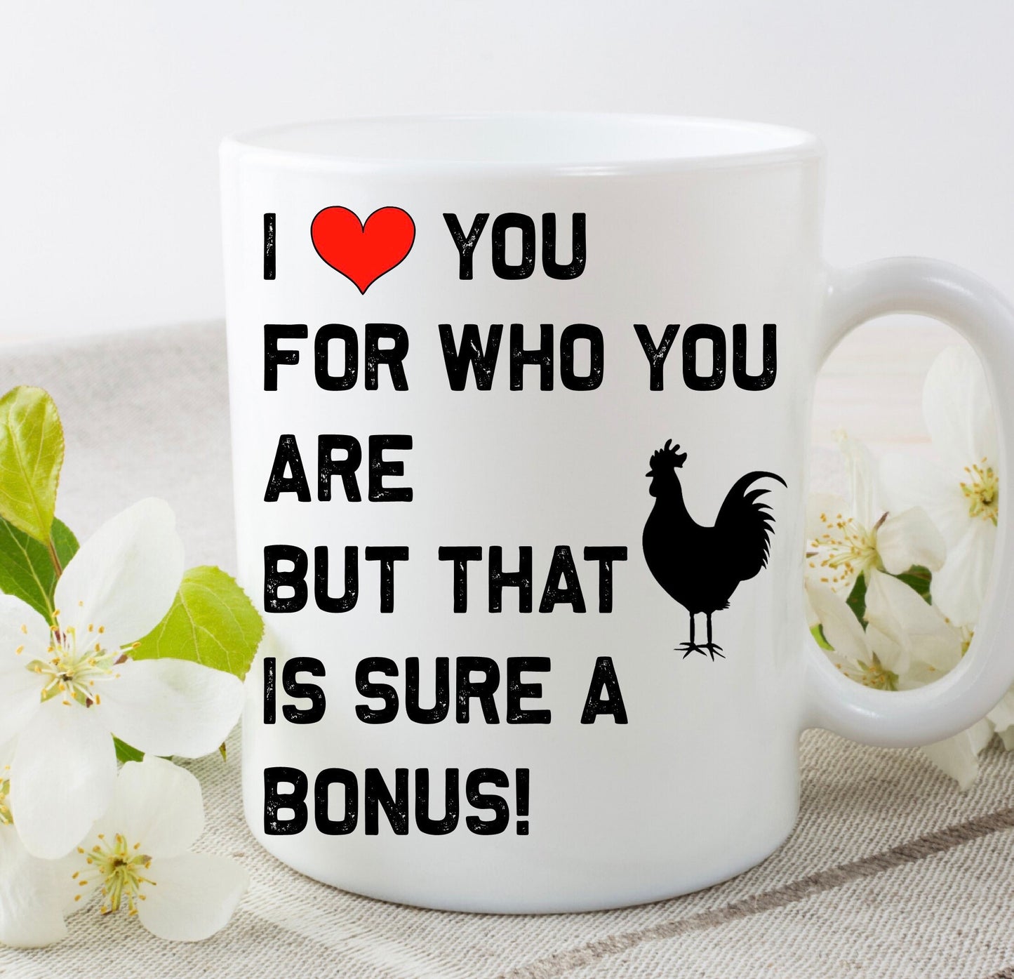 I Love You for who your are Boyfriend Funny Rude Valentine’s Day Mug birthday present Christmas gift for him