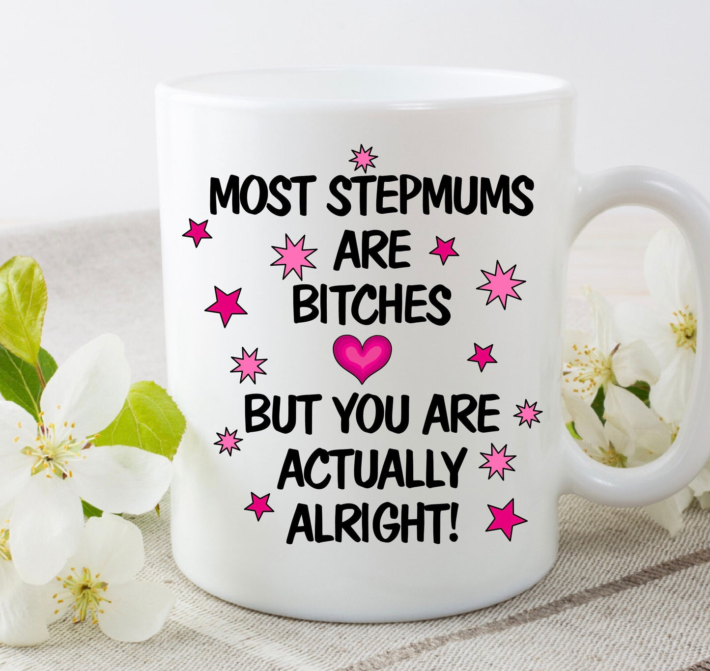 step-mum step mum rude funny cup mug gift present birthday Christmas idea for her