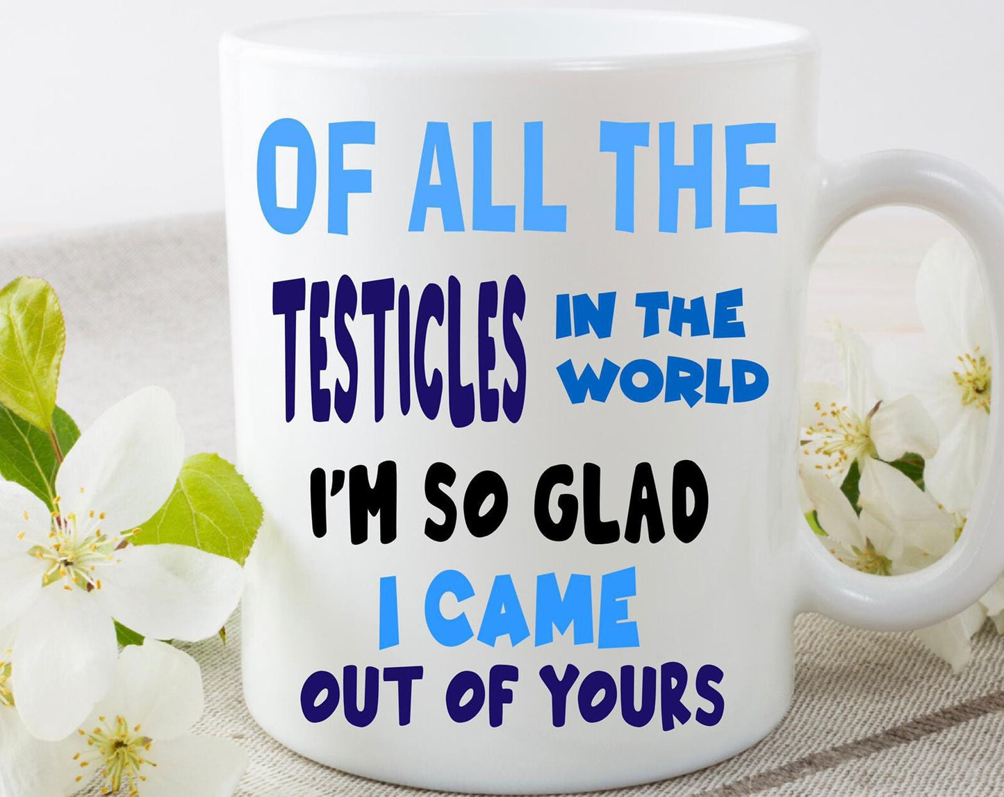 Dad Fathers Day Personalised Customised Funny Rude 11oz Mug cup Christmas Birthday present gift