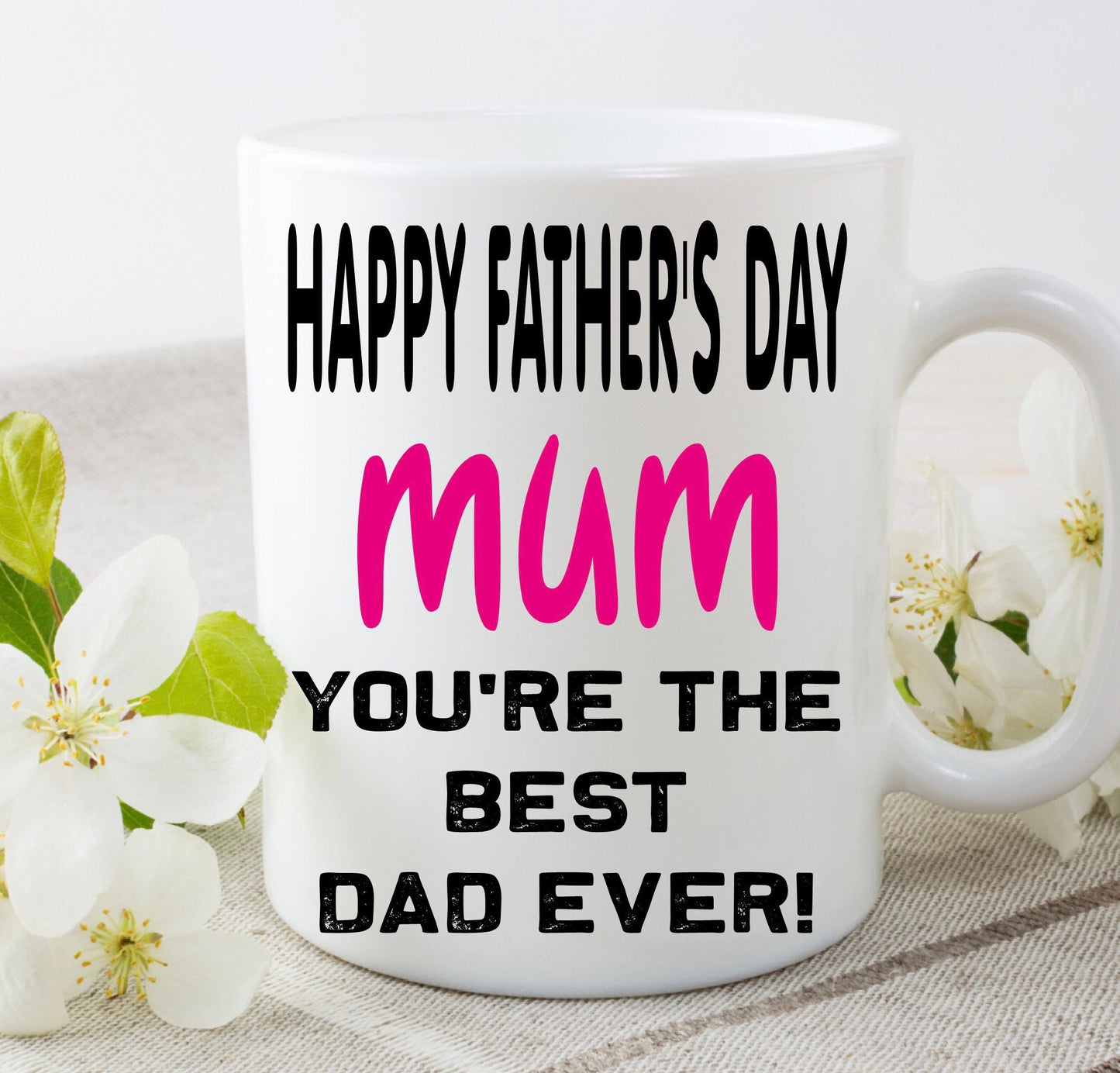 Mum best dad ever funny rude Mug Christmas gift present Birthday Father’s Day
