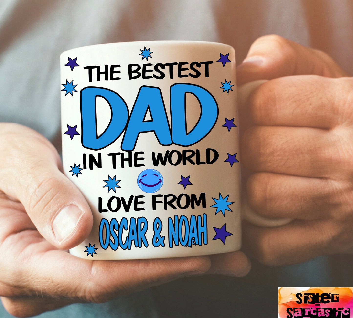 Personalised Best Dad Daddy Uncle Grandad Papa cup Mug Christmas gift present Birthday Father’s Day