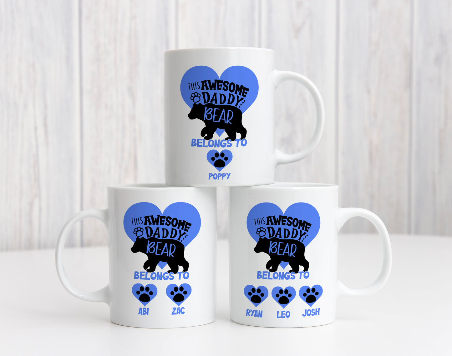 Personalised Customised Mug | Awesome Daddy Bear | Tea Coffee Mug Cup | Birthday Present Christmas Gift Fathers Day | Dad Father Daddy |
