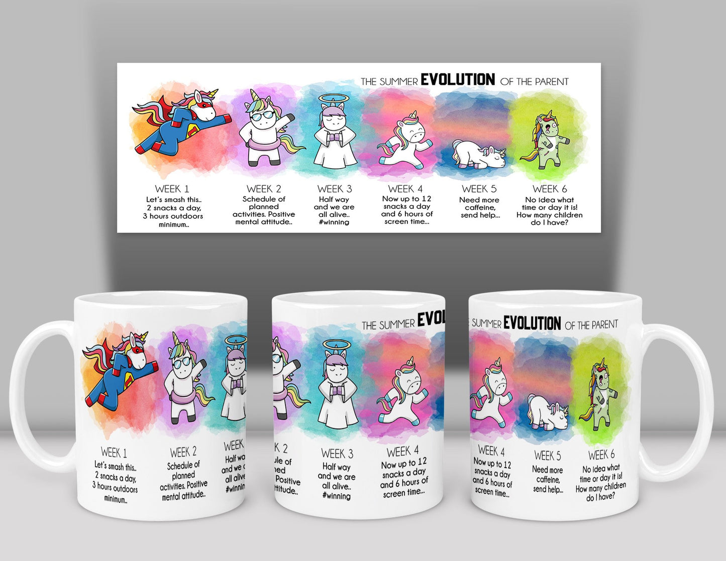 Personalised Mum Dad School Summer Holidays Coffee Tea Mug Present Birthday Gift For Her Him Friend Sister Cup Christmas Present