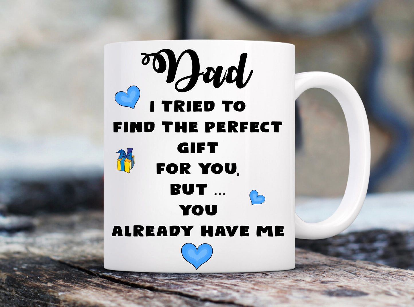 Dad Daddy Step-Dad I’m The Best Present Father’s Day funny 11oz mug cup birthday present Christmas gift