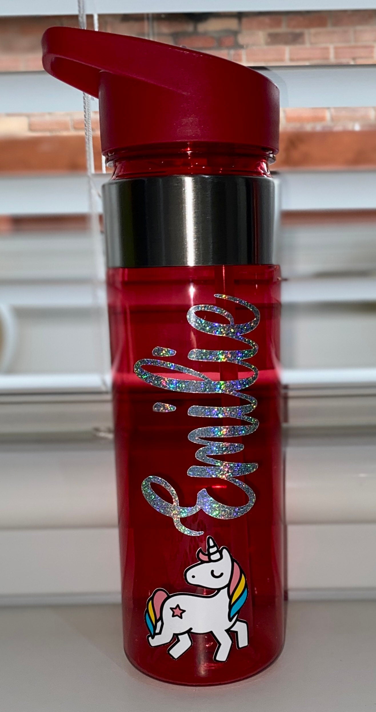 550ml Personalised Custom Water Bottle Kids Water Bottle Back to School Unicorn Gamer Sports Bottle Gift For Her Gift for Him Present