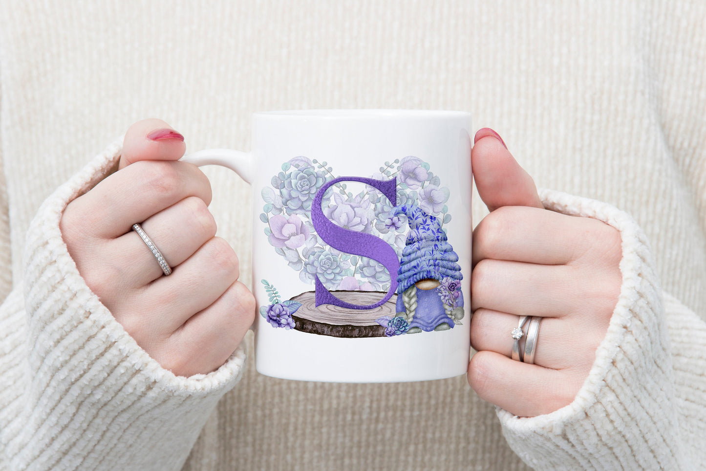 Personalised Gonk Gnome Christmas Birthday Cup Mug Kids Daughter Mum Gran Sister Friend Niece Granddaughter Nana Keepsake Gift Present