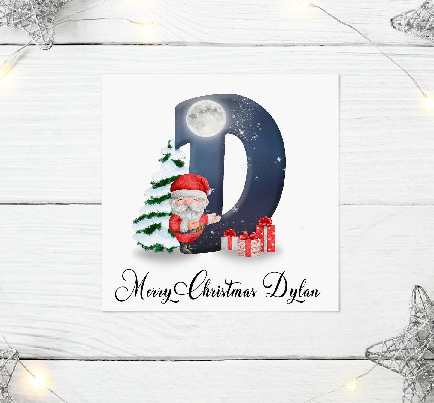 Personalised Christmas Greeting Card Kids Daughter Niece Granddaughter Son Brother Stocking Filler Christmas Eve Box Keepsake Gift