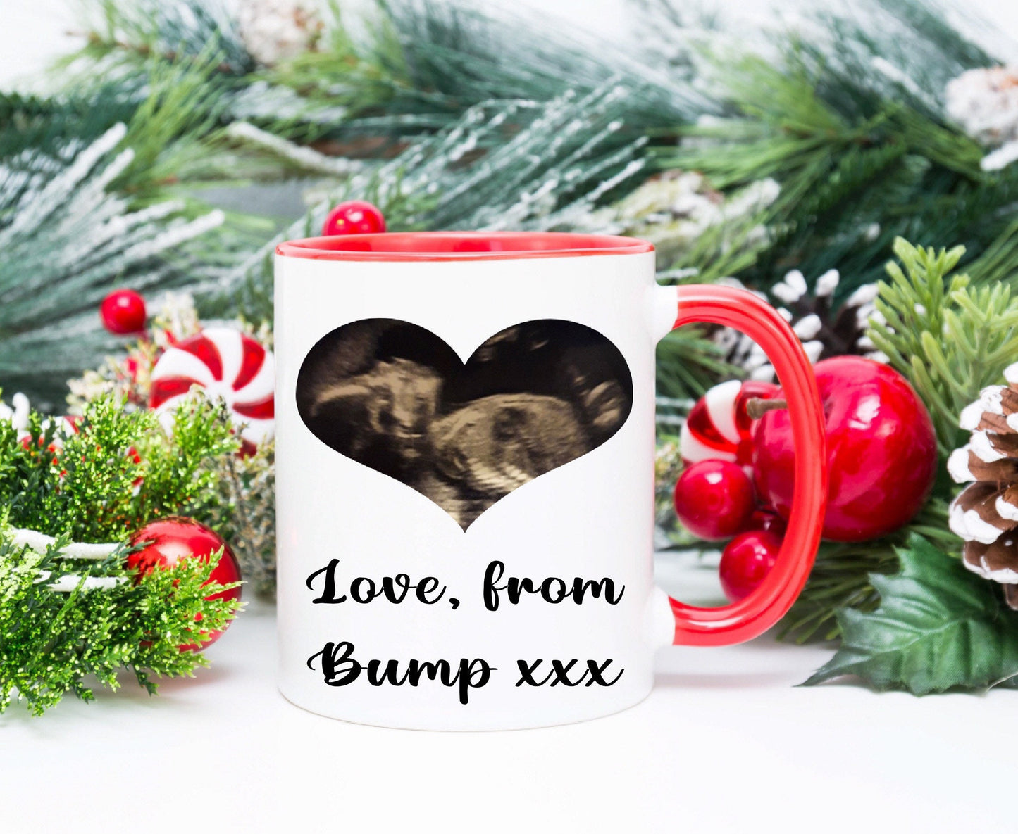 Daddy to be Birthday Christmas Father’s Day from bump present gift personalised with your scan photo mug cup keepsake