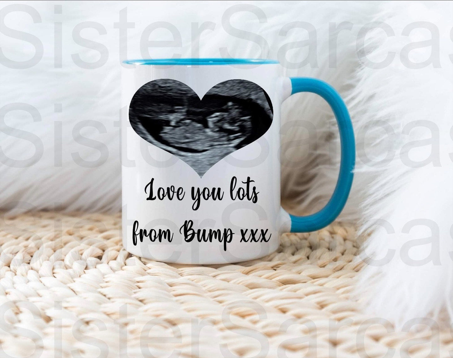 Daddy to be Father’s Day Christmas Birthday from bump baby present gift personalised with your scan photo mug cup keepsake