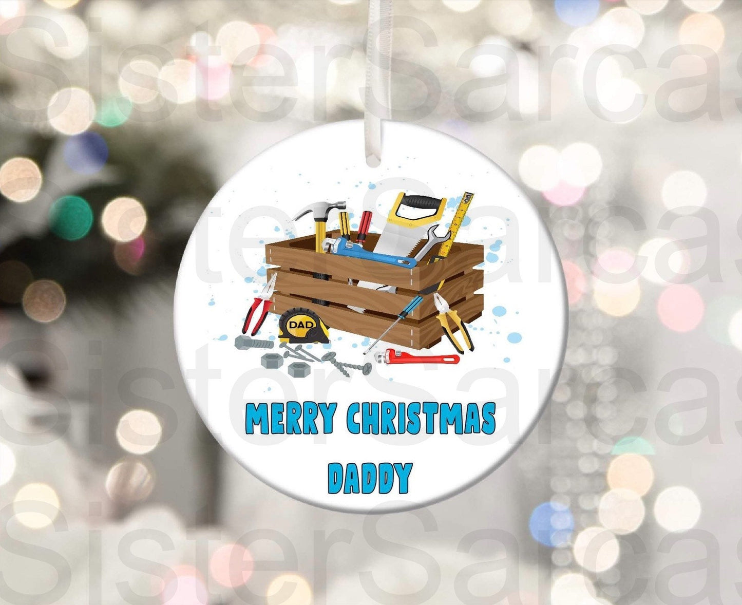 Dad Daddy Joiner Personalised Christmas Bauble Gift Present Keepsake Novelty Christmas Tree Xmas For Him