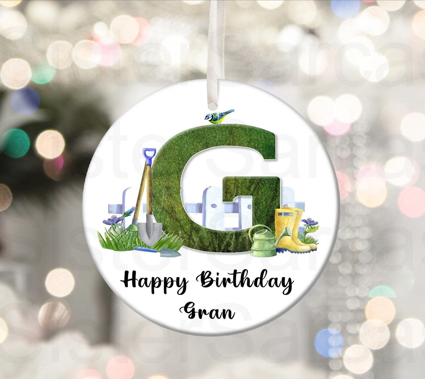 Gran Mum Mam Mummy Stepmum Mom Birthday Christmas Personalised Gardening Gift Present Keepsake Bauble Plaque Christmas Tree Xmas