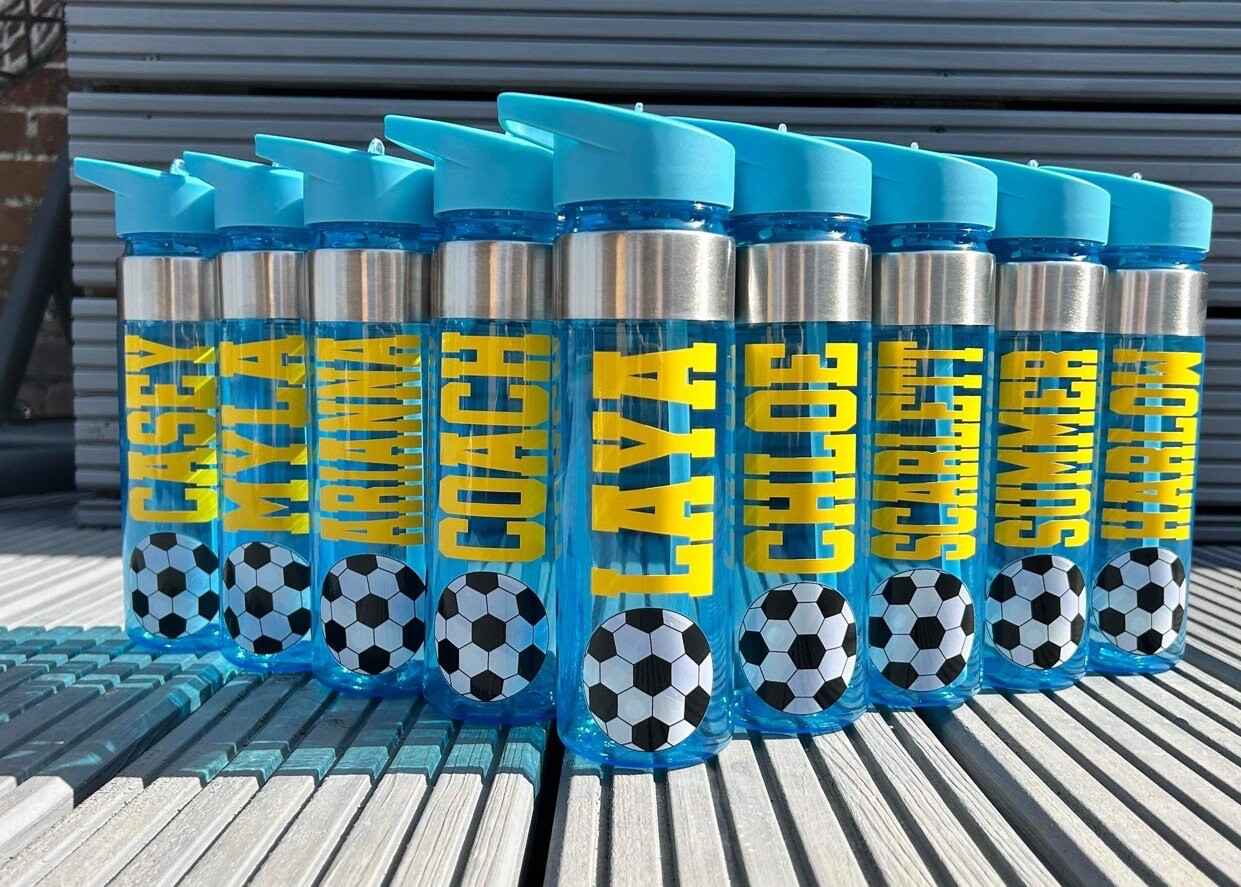 Personalised Water Bottle | 550ml Customised | Kids Water Bottle | School Bottle | Sports Bottle | Football Bottle | Birthday Gift