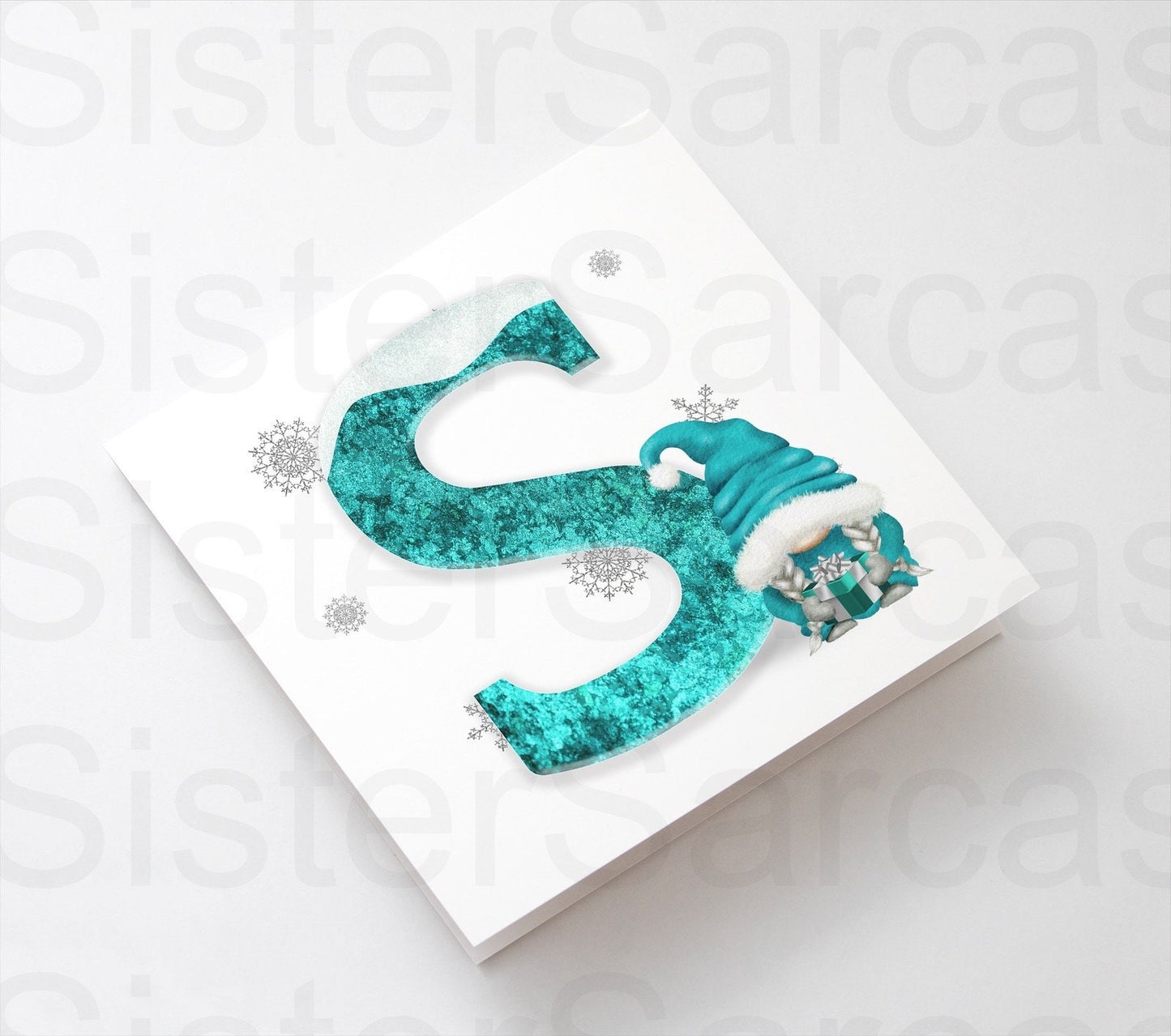 Personalised Kids Christmas Gonk Greetings Card, Christmas Card, Daughter, Niece, Granddaughter, Sister