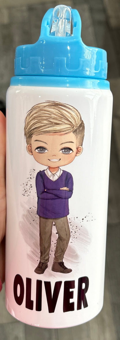 Personalised Boys School Water Bottle First Day of School Back to School Gift for Her Son Nephew Grandson